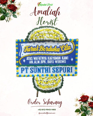 Papan Bunga Duka di Pasir Biru